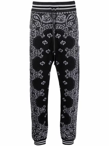 Pantaloni Amiri din jacard negru
