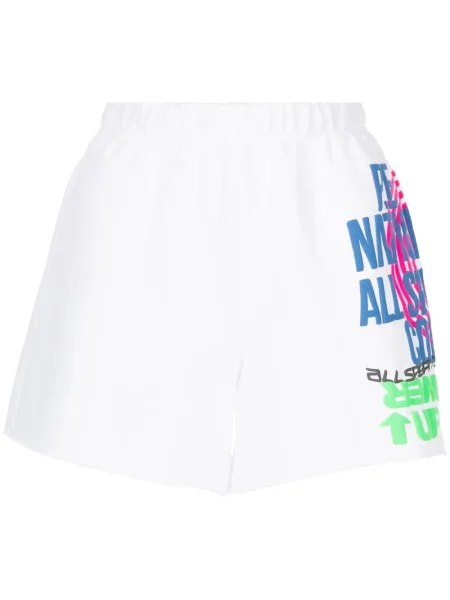 Pantaloni scurți P.e Nation cu imagine alb