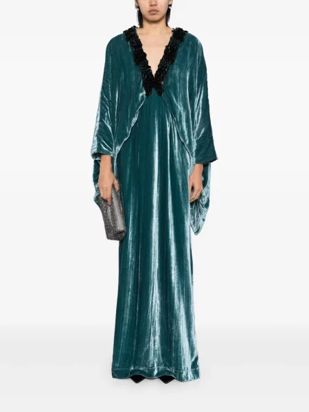 Rochie maxi Biyan lungă de costum albastru