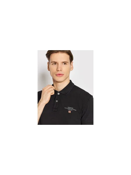 Napapijri Pólóing Elbas Regular Fit fekete