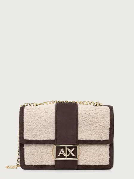 Geantă Armani Exchange maro