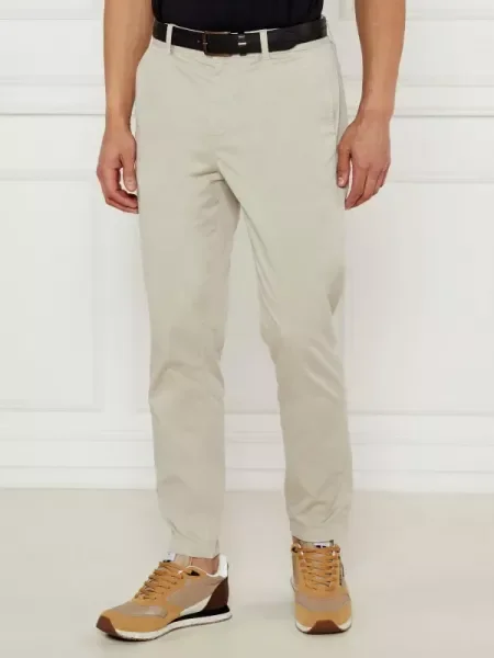 BOSS ORANGE Chino nadrág | Tapered fit bézs