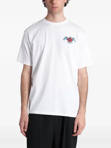 Tricou Undercover cu imagine alb
