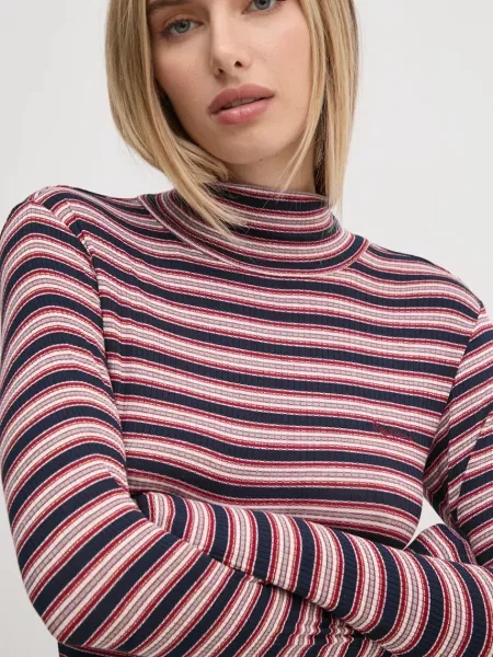 Hosszú ujjú hosszú felső Pepe Jeans piros
