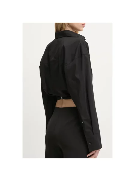 Bluzka Moschino z kołnierzem czarna