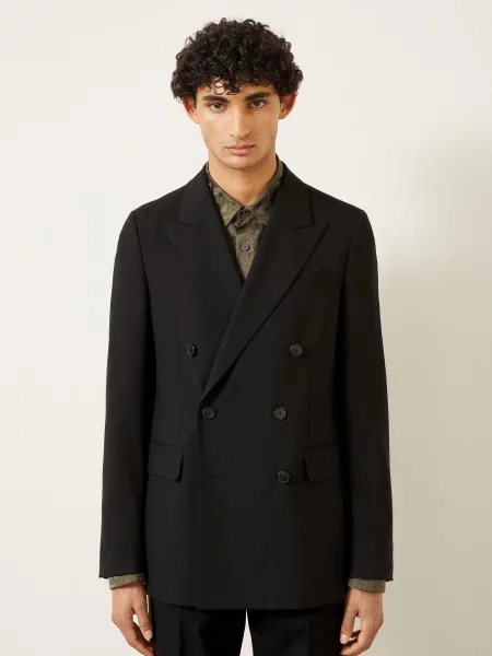 Dries Van Noten Oblek Kodyy Slim Fit černá