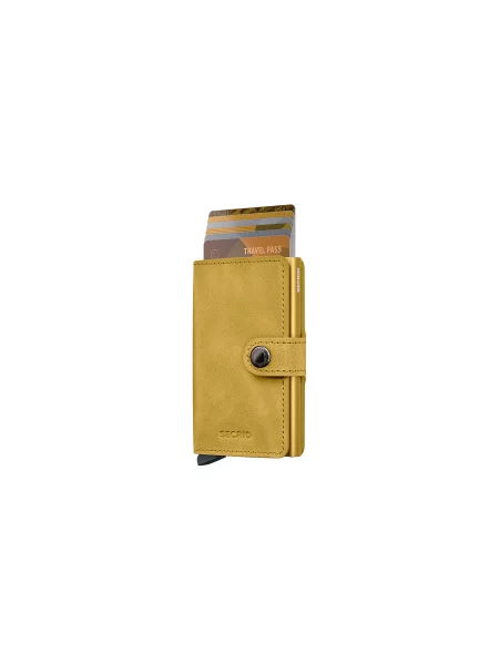 Secrid portofel de piele MV-Yellow galben