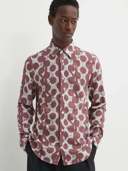 Tiger Of Sweden camasa din amestec de in Lowan cu guler clasic regular