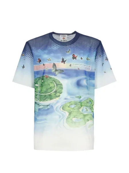 Tricou Casablanca cu imagine albastru