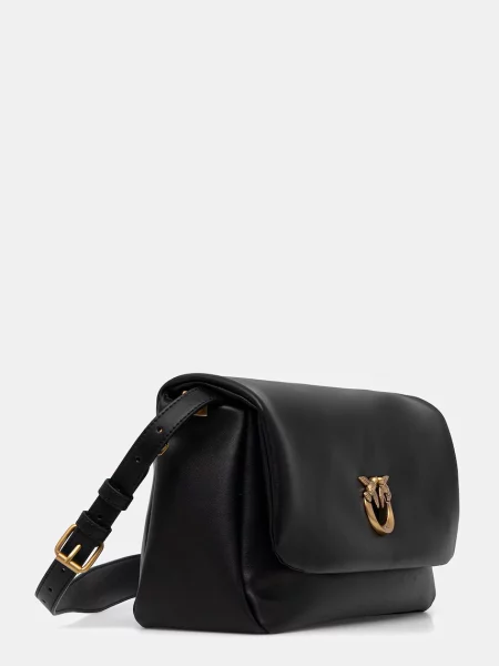 Pinko De piele geantă pe umăr CLICK SOFT negru