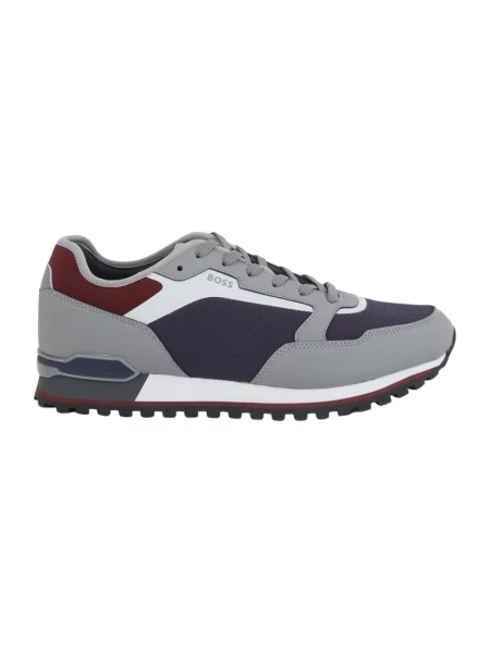 Sneakersy Boss skórzane niebieskie