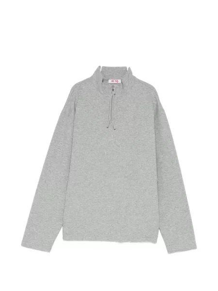 Pulover Ao Yes cu broderie gri
