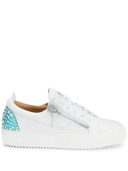 Sneakerși Giuseppe Zanotti din piele alb