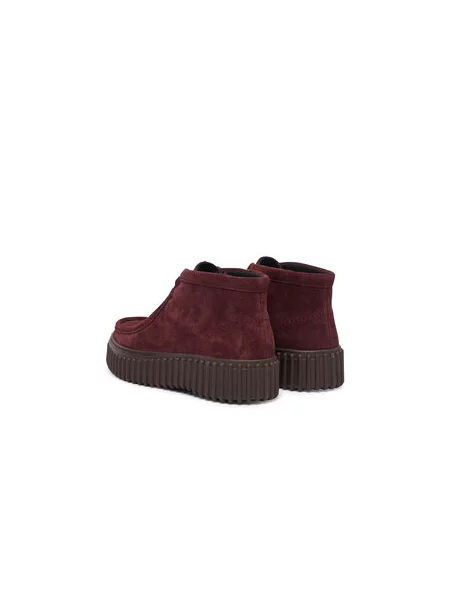 Gležnjače Clarks Torhill Moss Tamnocrvena