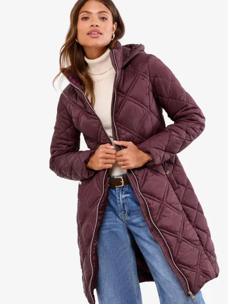 Lipsy Palton de primăvară-toamnă vin roșu