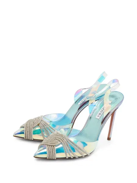 Pantofi cu toc Aquazzura slingback albastru