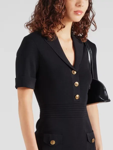 Guess Rochie tricotată negru