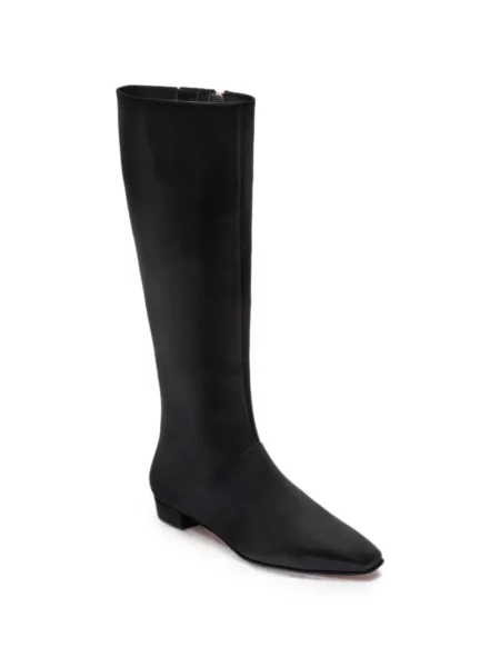 Botine Bernardo cu vârf pătrat negru