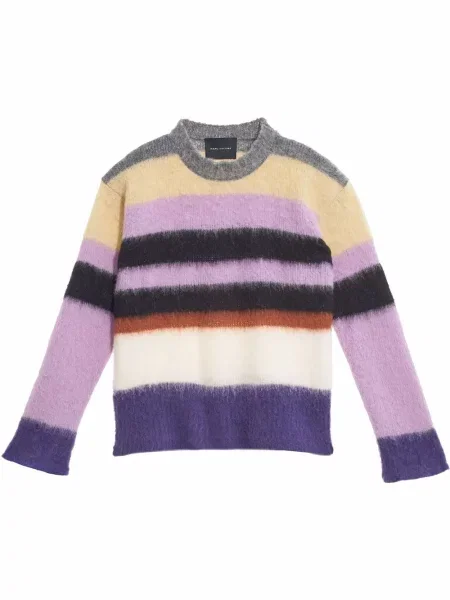 Pulover Marc Jacobs cu dungi lung roz