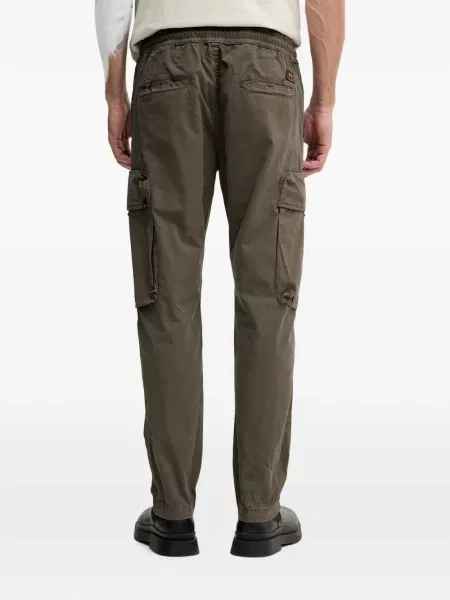 Pantaloni cargo Alpha Industries cu cordon verde
