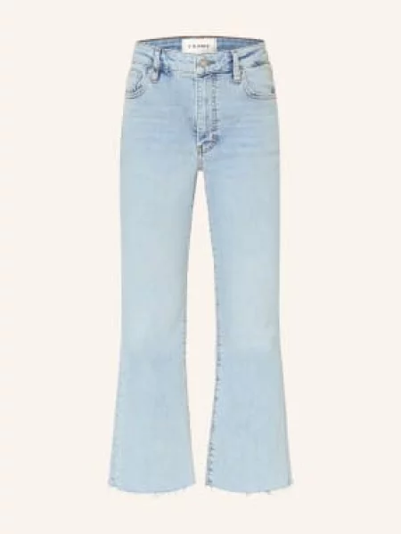 Frame Dżinsy Z Rozszerzanymi Nogawkami The Reboot Crop blau