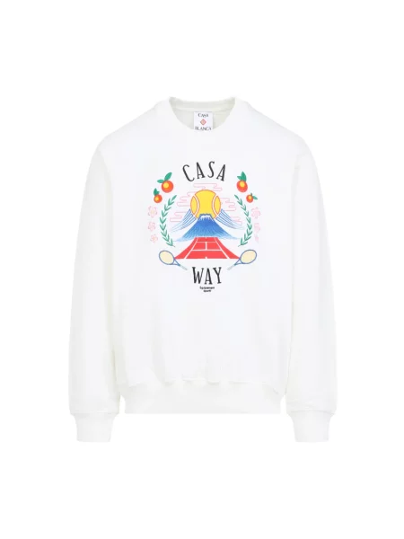 Bluza Casablanca z nadrukiem biała