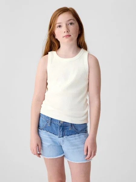 Tricou copii Gap alb