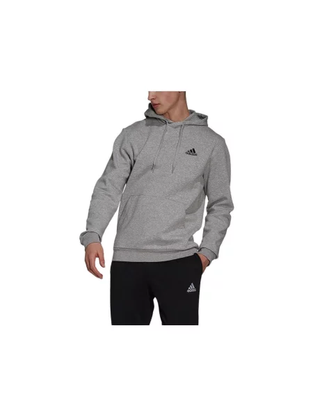 Hanorac din fleece Adidas din fleece gri