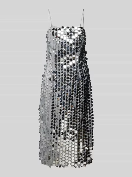 Sukienka koktajlowa o długości do kolan z cekinowym obszyciem model ‘Farley’ Amy Lynn