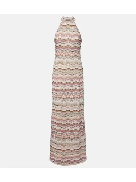 Rochie maxi Missoni cu gât halter