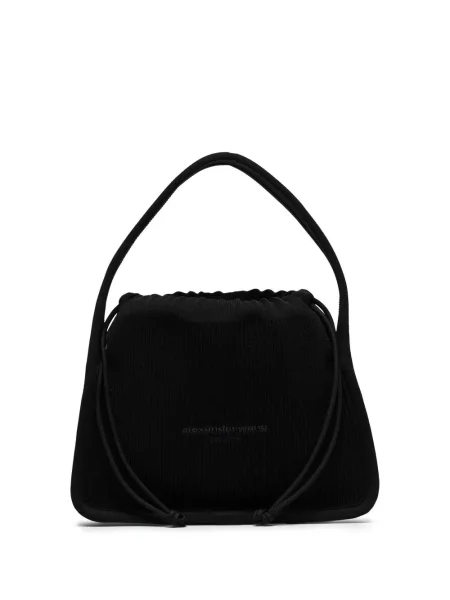 Geantă Alexander Wang tricotate negru
