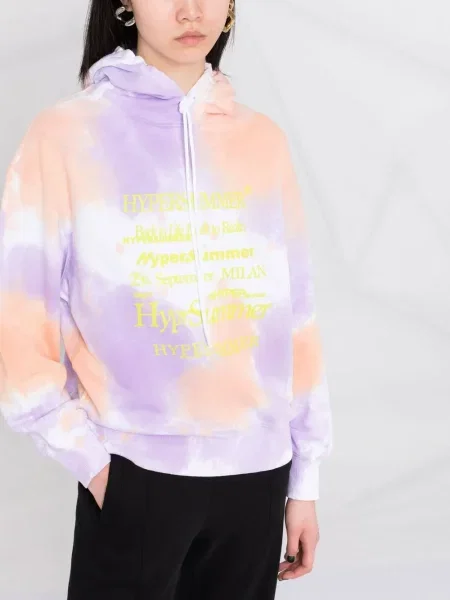 Hanorac cu glugă Msgm cu imagine violet