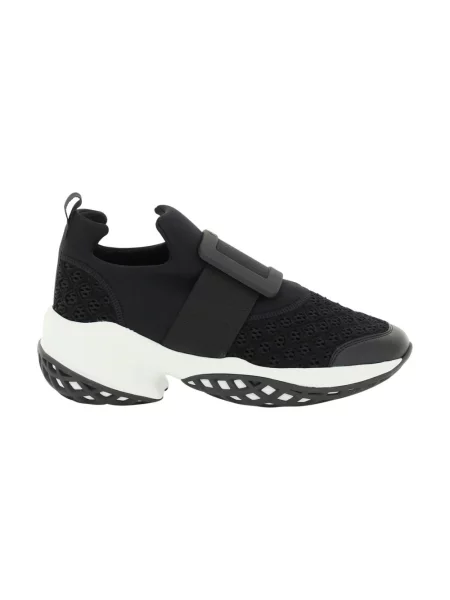 Sneakersy Roger Vivier koronkowe czarne