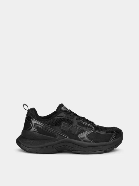 Жіночі Кросівки повсякденні поліестер/шкіра з покр./поліур чорний