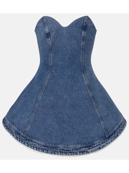 Rochie din denim Magda Butrym de costum albastru