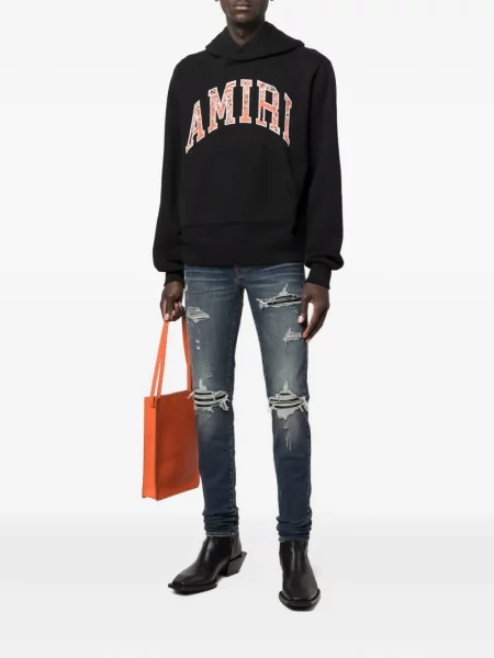 Blugi Amiri cu 5 buzunare albastru