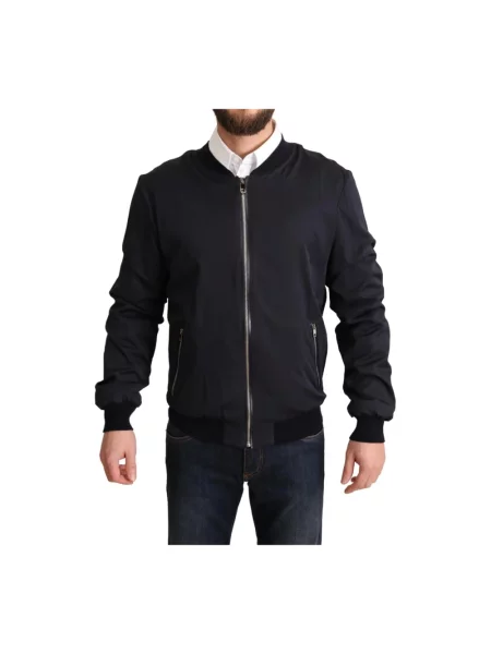 Kurtka bomber Dolce And Gabbana klasyczny czarny