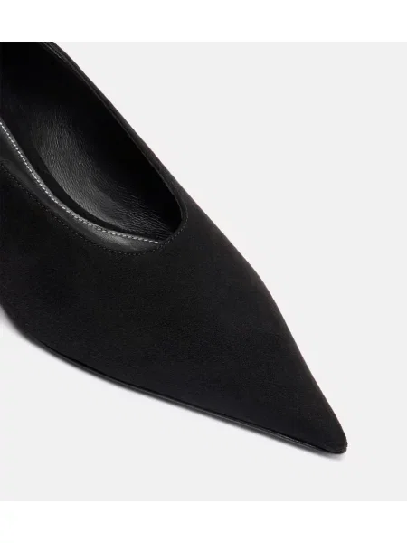 Pantofi cu toc Toteme din piele de căprioară negru