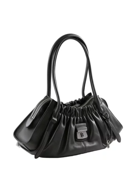 Geantă shopper Marc Jacobs cu volane negru
