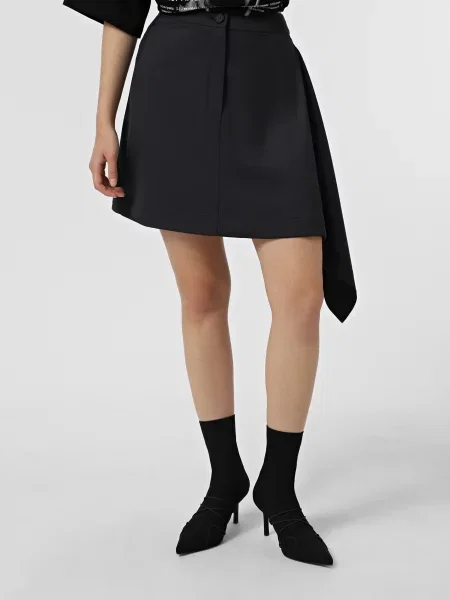 Спідниця міні GENDERLESS x INTERTOP поліестер/віскоза чорний