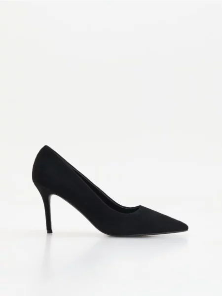 Reserved Pantofi din piele de oaie negru