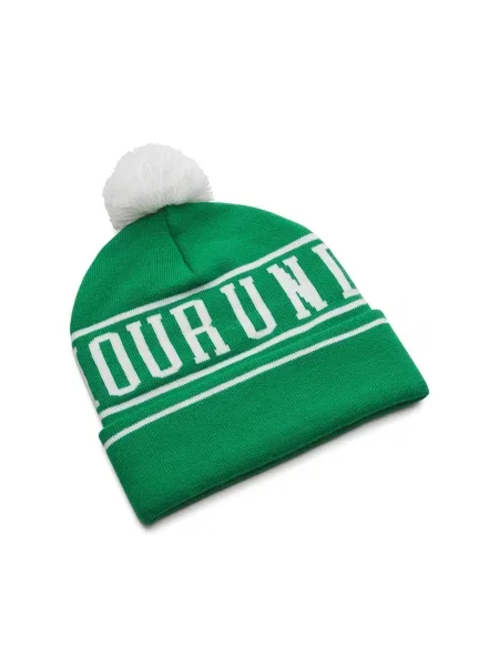 Зимова шапка Under Armour Halftime Pom Beanie team kelly green/white/white зелена