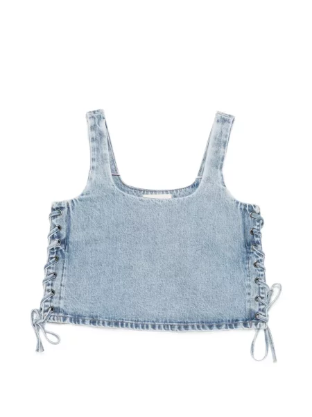 Top Vicolo cu legături albastru