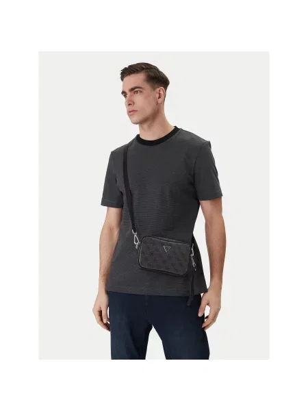 Guess Torbica za okrog pasu Vezzola Smart Accessories PMEVZL črna
