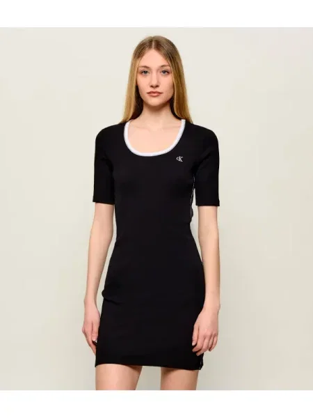 Calvin Klein Jeans Rochie de zi negru
