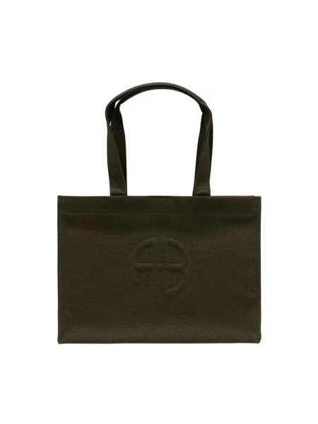 Shopperka Anine Bing z logo zielona