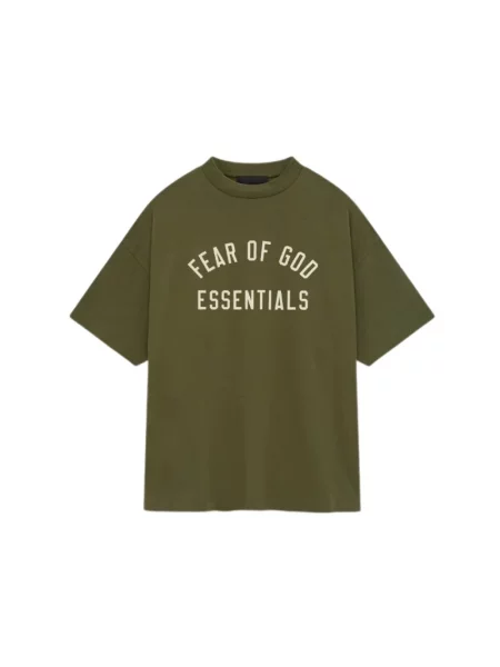 Koszulka Fear Of God z dżerseju zielona