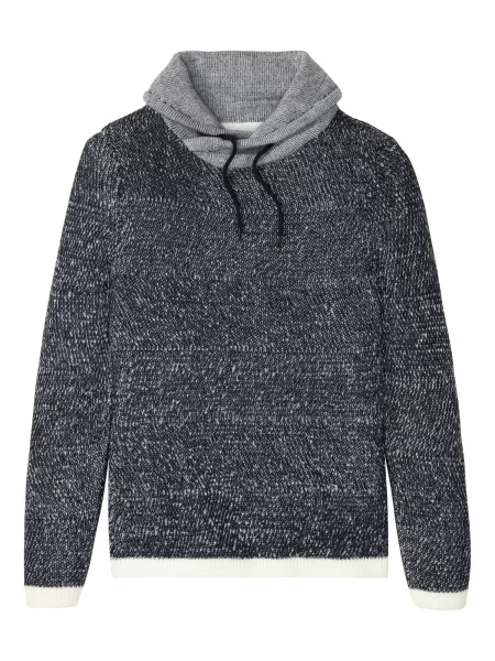Bonprix Pulover albastru marin / amestecat gri