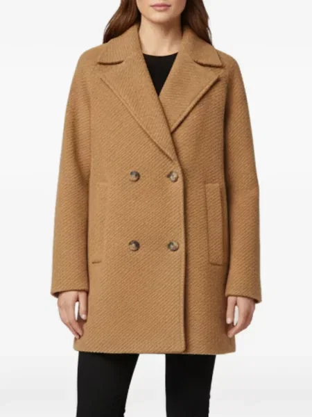Παλτό Max Mara διπλόκουμπα καφέ
