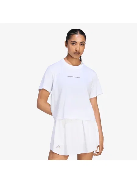 Tricou adidas Tennis Culture Graphic T-shirt White S alb